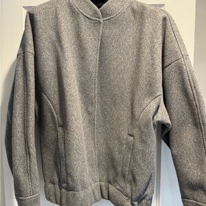 River Island Gray Bomber Jacket